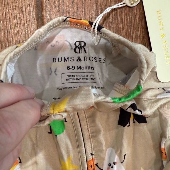 NWT - Bums & roses Halloween-Themed Kids One Piece - baby 6-9 months - Picture 2 of 3